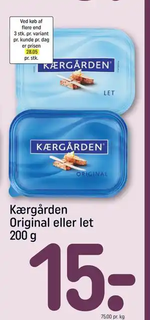 Kærgården Original eller let 200 g, DKK 15