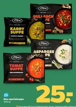Netto Mou specialsuppe, DKK 25 tilbud