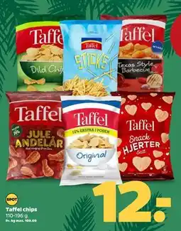 Netto Taffel chips, DKK 12 tilbud