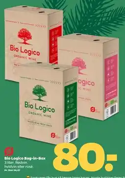 Netto Bio Logico Bag-in-Box, DKK 80 tilbud