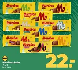 Netto Marabou plader, DKK 22 tilbud