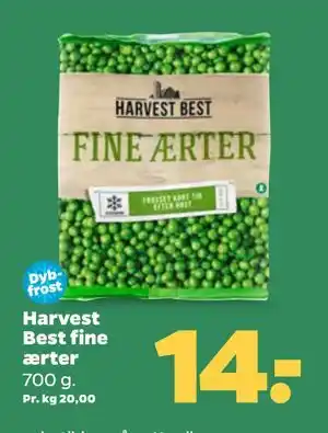 Netto Harvest Best fine ærter, DKK 14 tilbud
