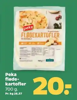 Netto Peka flødekartofler, DKK 20 tilbud