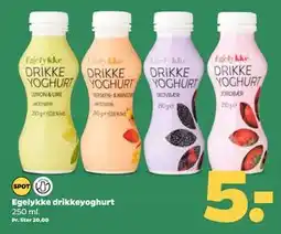 Netto Egelykke drikkeyoghurt, DKK 5 tilbud