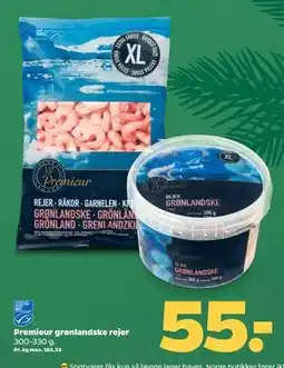 Netto Premieur grønlandske rejer, DKK 55 tilbud