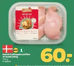 Netto Dansk kyllingebrystfilet af landkylling, DKK 60 tilbud