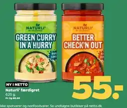 Netto Naturli' færdigret, DKK 55 tilbud