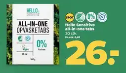 Netto Hello Sensitive all-in-one tabs, DKK 26 tilbud