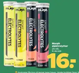 Netto Murph elektrolytter, DKK 16 tilbud