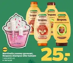 Netto Martinelia yummy gavesæt, Respons shampoo eller balsam, DKK 25 tilbud