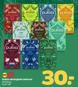 Netto Pukka økologiske tebreve, DKK 30 tilbud