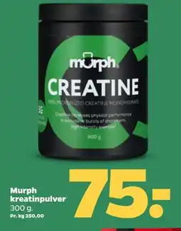 Netto Murph kreatinpulver, DKK 75 tilbud