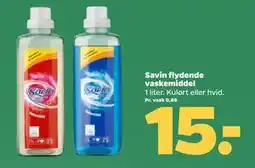 Netto Savin flydende vaskemiddel, DKK 15 tilbud