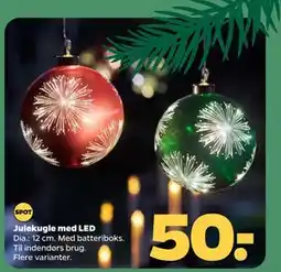 Netto Julekugle med LED, DKK 50 tilbud
