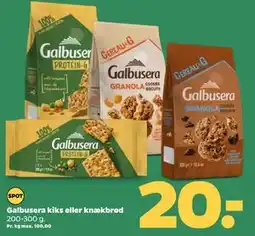 Netto Galbusera kiks eller knækbrød, DKK 20 tilbud
