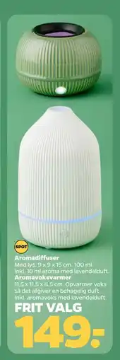 Netto Aromavoksvarmer, DKK 149 tilbud
