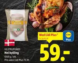 Lidl Hel kylling, DKK 72.95, App-pris tilbud