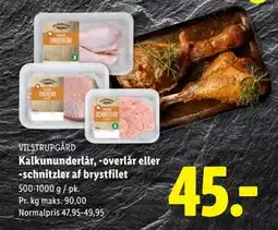 Lidl Kalkununderlår, -overlår eller -schnitzler af brystfilet, DKK 45 tilbud