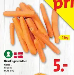 Lidl Danske gulerødder, DKK 5 tilbud