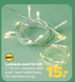 Netto Lyskæde med 10 LED, DKK 15 tilbud
