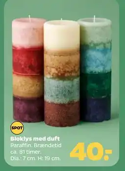 Netto Bloklys med duft, DKK 40 tilbud