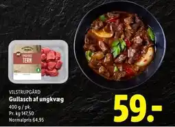 Lidl Gullasch af ungkvæg, DKK 59 tilbud