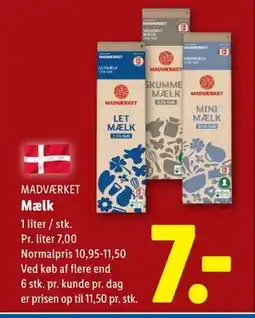 Lidl Mælk, DKK 7 tilbud
