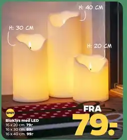 Netto Bloklys med LED tilbud