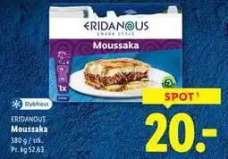 Lidl Moussaka, DKK 20 tilbud