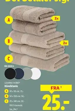 Lidl Håndklæde tilbud