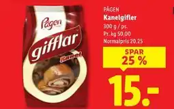 Lidl Kanelgifler, DKK 15 tilbud
