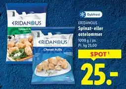 Lidl Spinat- eller ostelommer, DKK 25 tilbud