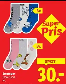 Lidl Strømper, DKK 30 tilbud