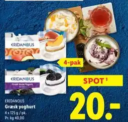 Lidl Græsk yoghurt, DKK 20 tilbud