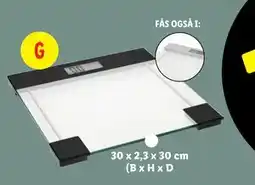 Lidl Badevægt af glas, DKK 40 tilbud