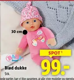 Lidl Blød dukke, DKK 99 tilbud