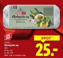 Lidl Økologiske æg, DKK 25 tilbud