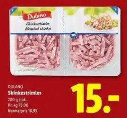 Lidl Skinkestrimler, DKK 15 tilbud