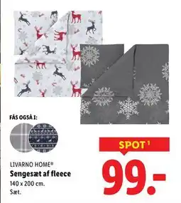 Lidl Sengesæt af fleece, DKK 99 tilbud