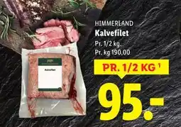 Lidl Kalvefilet, DKK 95 tilbud
