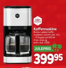 Din Isenkræmmer Kaffemaskine, DKK 399.95 tilbud