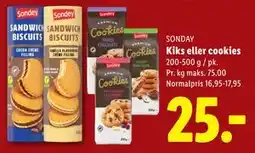 Lidl Kiks eller cookies, DKK 25 tilbud