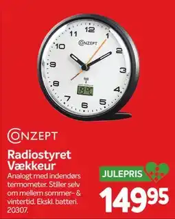 Din Isenkræmmer Radiostyret Vækkeur, DKK 149.95 tilbud