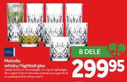 Din Isenkræmmer Melodia whisky/highball glas, DKK 299.95 tilbud