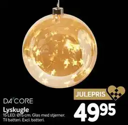 Din Isenkræmmer Lyskugle, DKK 49.95 tilbud