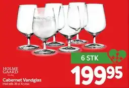 Din Isenkræmmer Cabernet Vandglas, DKK 199.95 tilbud