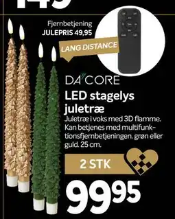 Din Isenkræmmer LED stagelys juletræ, DKK 99.95 tilbud