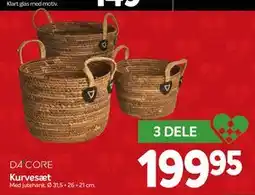 Din Isenkræmmer Kurvesæt, DKK 199.95 tilbud