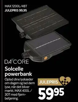 Din Isenkræmmer Solcelle powerbank tilbud