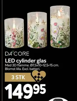 Din Isenkræmmer LED cylinder glas, DKK 149.95 tilbud